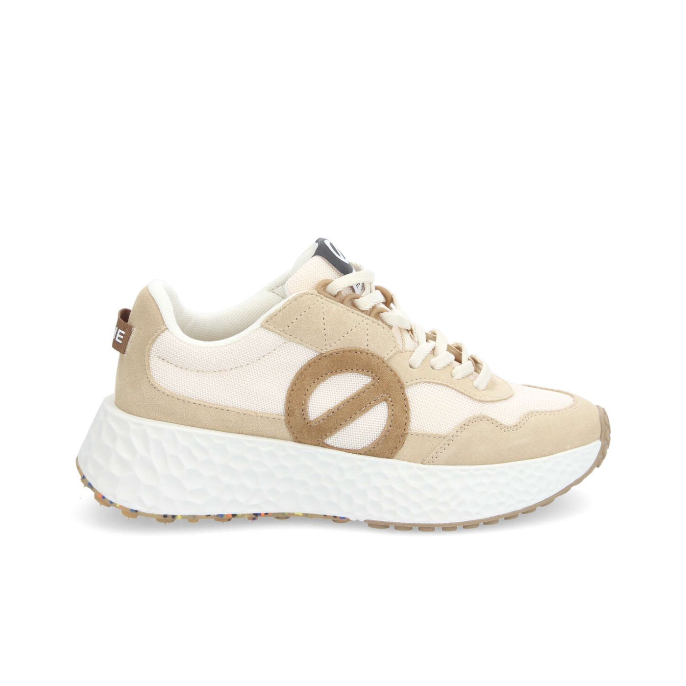 CARTER JOGGER W - SUEDE/KNIT/SUED - BEIGE/BIANCO SPORCO